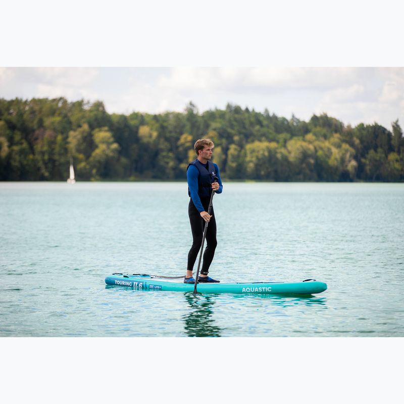 Súprava doska SUP nafukovacia AQUASTIC Touring 11'6" green 22