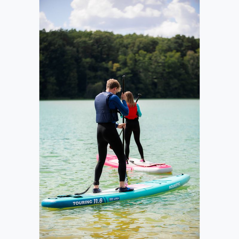 Súprava doska SUP nafukovacia AQUASTIC Touring 11'6" green 23