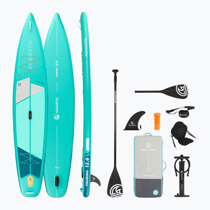 Doska SUP AQUASTIC Touring 12'6" zelená