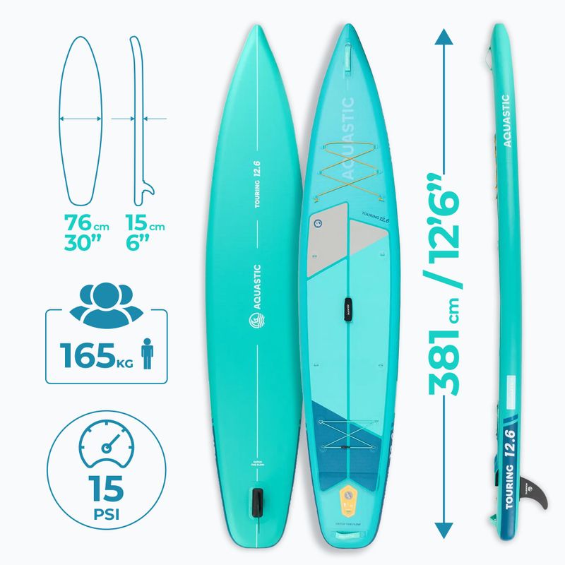 Paddleboard AQUASTIC Touring 12'6" green 24