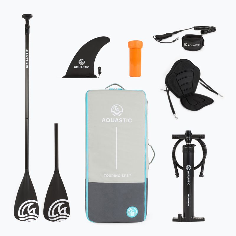 SUP AQUASTIC Touring board 12'6" tmavo modrý 19
