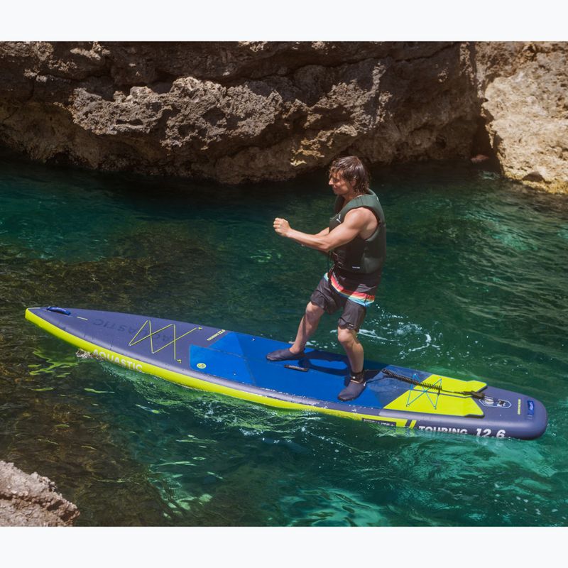 Doska SUP AQUASTIC Touring 12'6" tmavomodrá 24