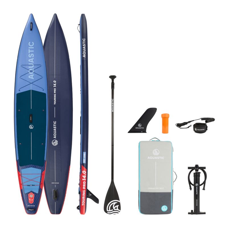 Súprava doska SUP nafukovacia AQUASTIC Touring Pro 14'0" dark blue 25