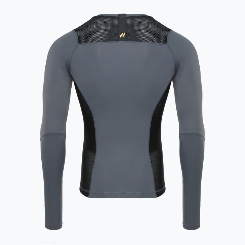 Pánsky rashguard s dlhým rukávom HOOK FIGHTING Base čierny  9