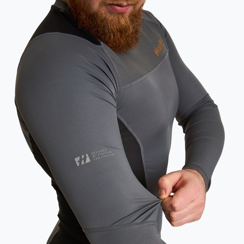 Pánsky rashguard s dlhým rukávom HOOK FIGHTING Base čierny  6