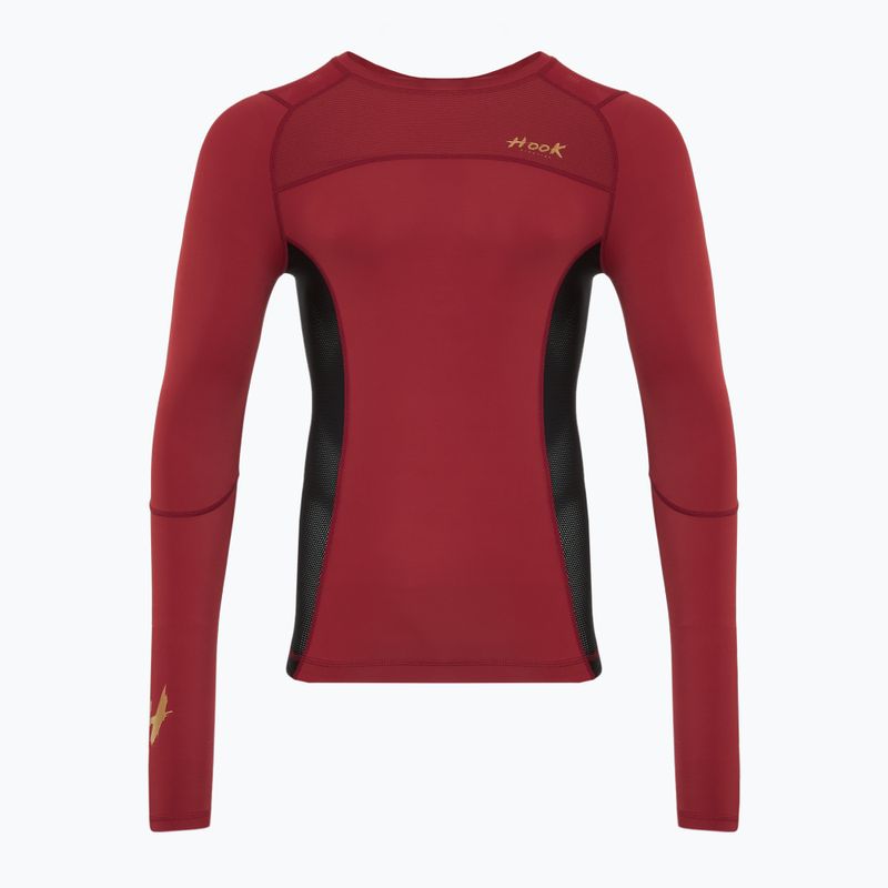 Pánsky rashguard s dlhým rukávom HOOK FIGHTING Base red 11