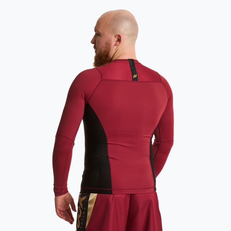 Pánsky rashguard s dlhým rukávom HOOK FIGHTING Base red 5