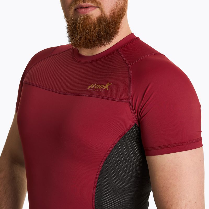 Pánsky Rushguard HOOK FIGHTING Rashguard Base red 3