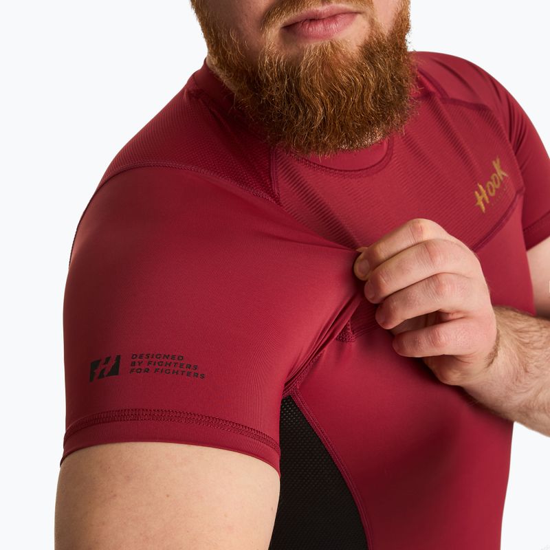 Pánsky Rushguard HOOK FIGHTING Rashguard Base red 4