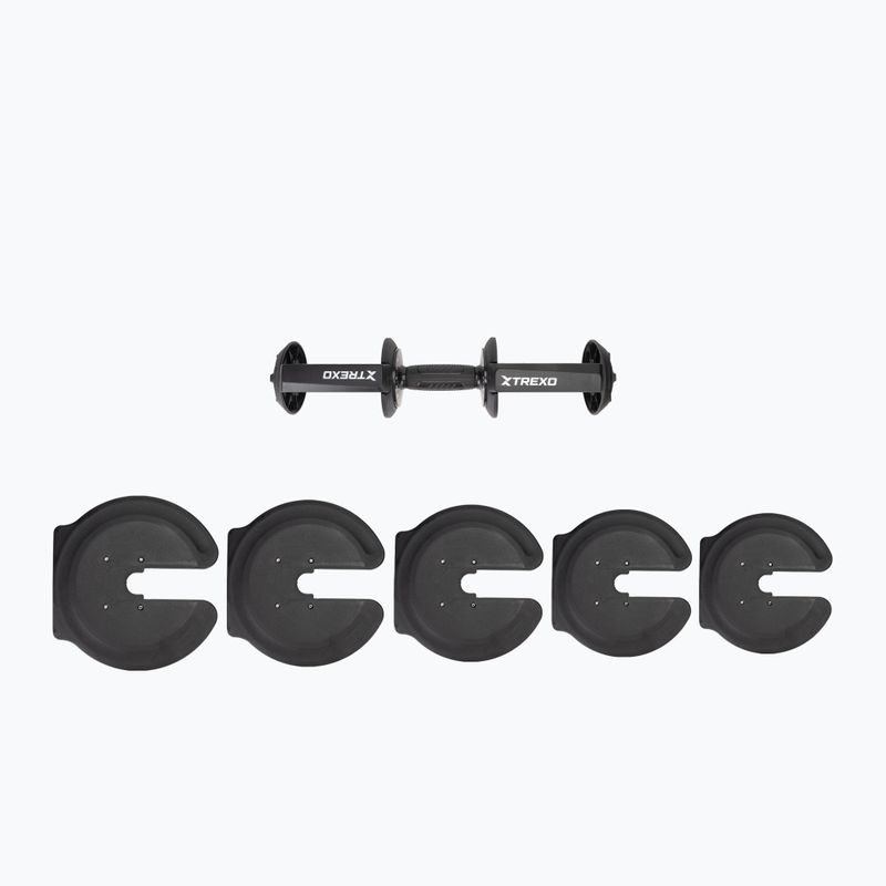 Nastaviteľná činka XTREXO TXO-B4W001 40 kg čierna 11