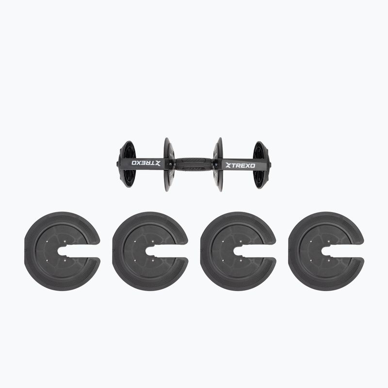 Nastaviteľná činka XTREXO TXO-B4W002 24 kg čierna 11