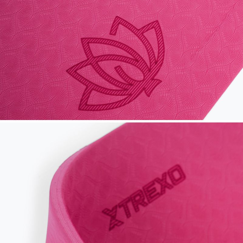Fitness podložka TREXO TXO-B4Z002-PK 10 mm ružová 3