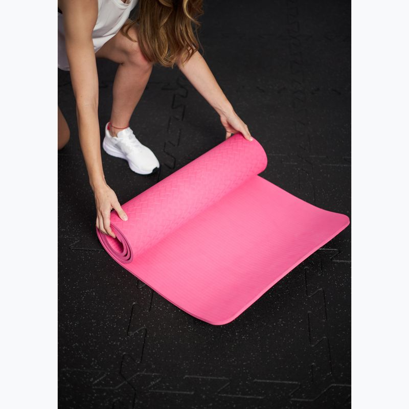 Fitness podložka TREXO TXO-B4Z002-PK 10 mm ružová 5