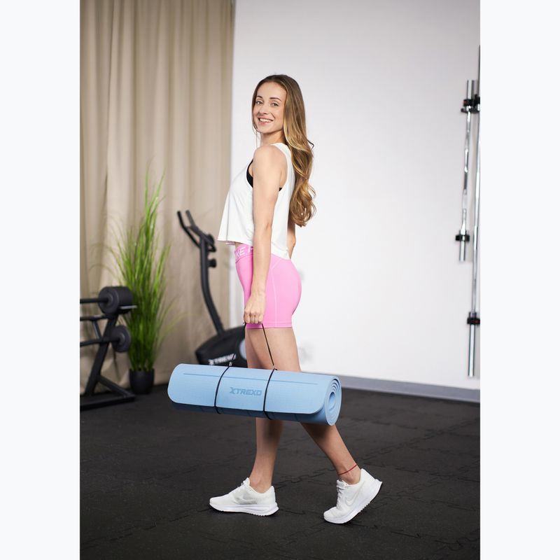 Podložka na cvičenie XTREXO TXO-B4Z002-BL 6 mm modrá 8