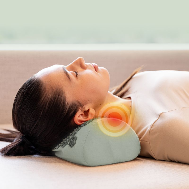 Akupresúrna podložka XTREXO s vankúšom TXO-B4Z004-GN zelená 9