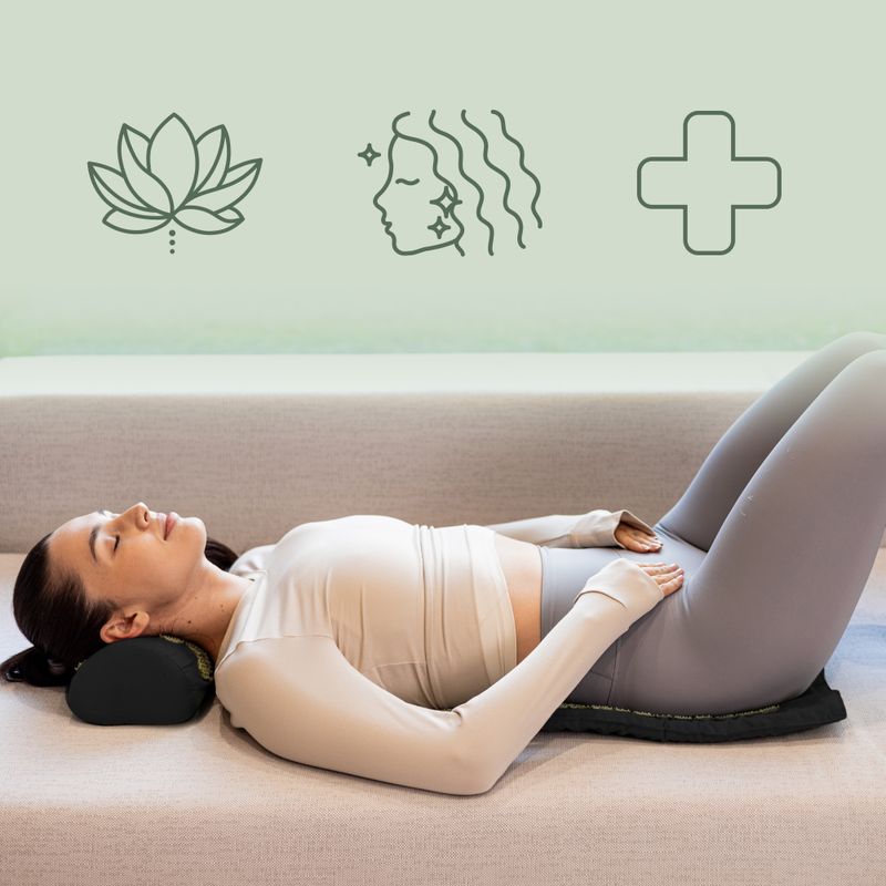 Akupresúrna podložka XTREXO s vankúšom TXO-B4Z004-BK čierna 9