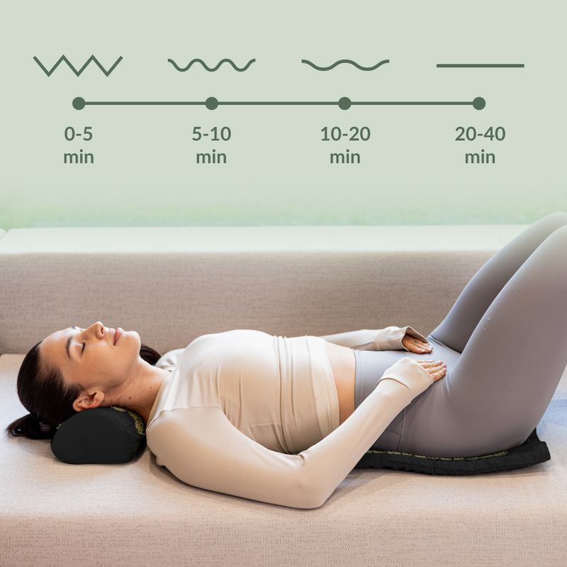 Akupresúrna podložka XTREXO s vankúšom TXO-B4Z004-BK čierna 12