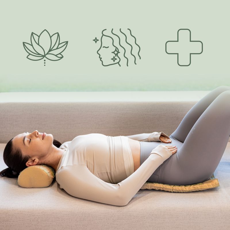 Akupresúrna podložka XTREXO s vankúšom TXO-B4Z004-BZ hnedá 8