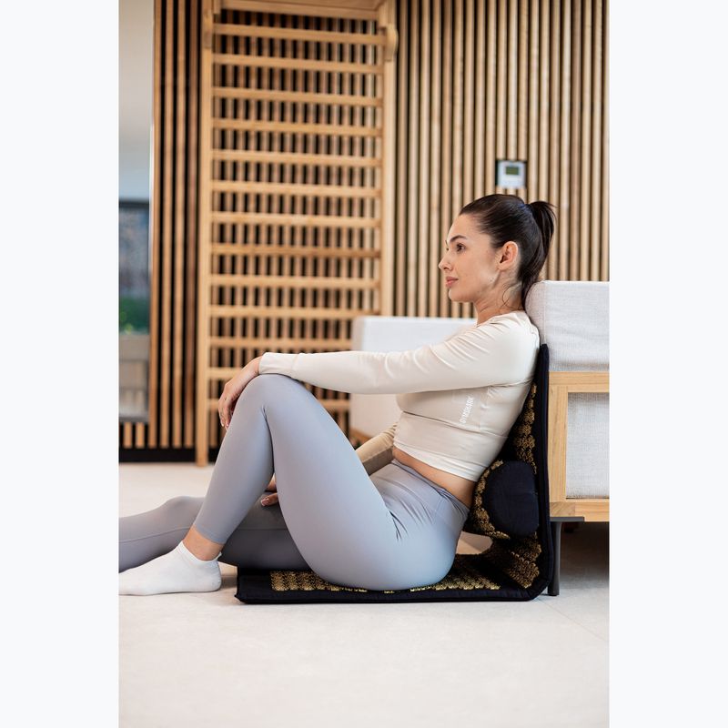 Akupresúrna podložka XTREXO veľká s vankúšom TXO-B4Z005-BK čierna 13