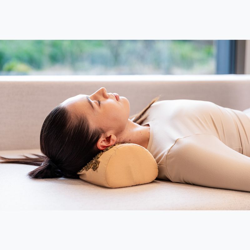 Akupresúrna podložka XTREXO veľká s vankúšom TXO-B4Z005-BZ hnedá 14