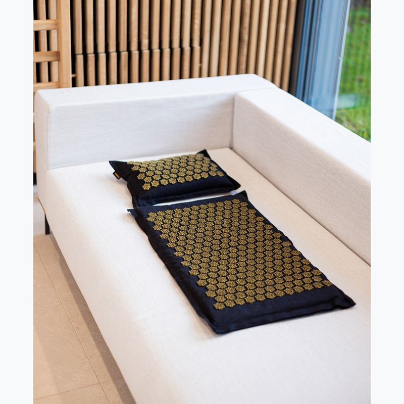 Akupresúrna podložka XTREXO ECO s vankúšom TXO-B4Z006-BK čierna 14