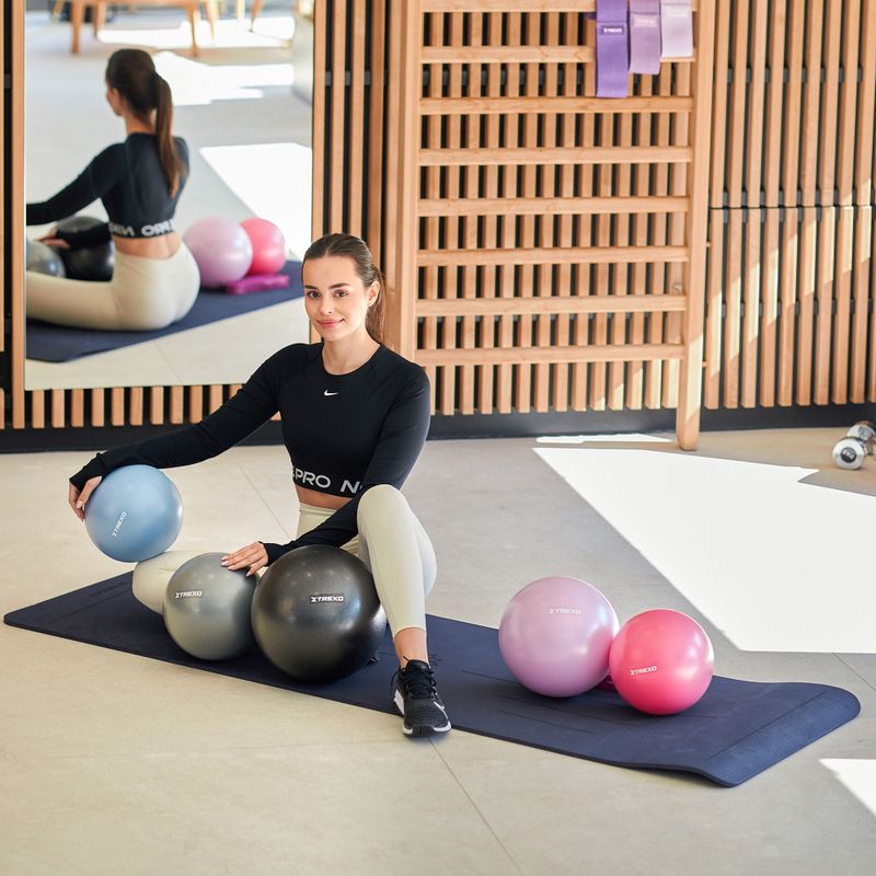 Mini gymnastická lopta XTREXO TXO-B4Z010-GY 20 cm sivá 3