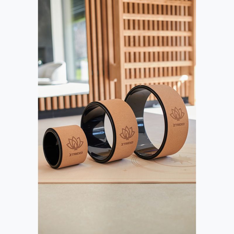 XTREXO korková obruč na jogu TXO-B4Z025-NC prírodná 3