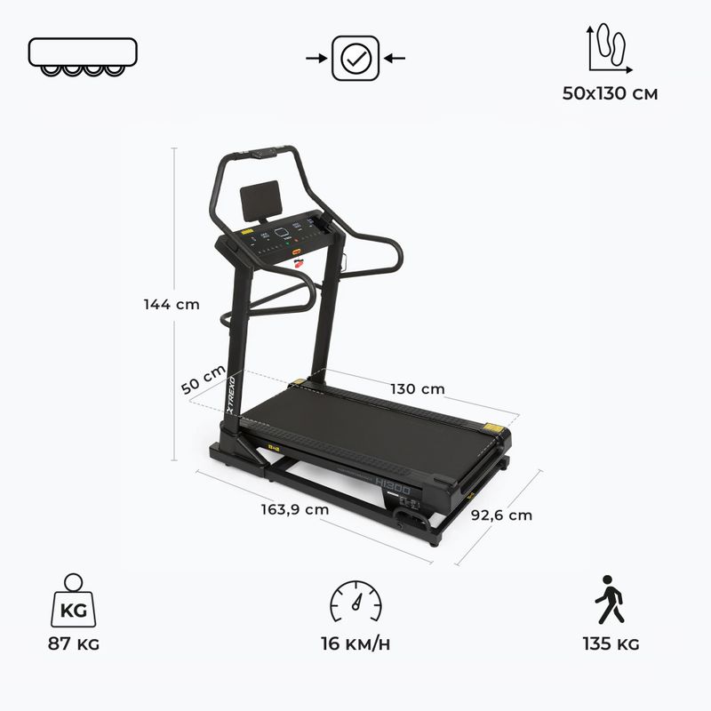 Elektrický bežecký pás XTREXO HI300 black 5
