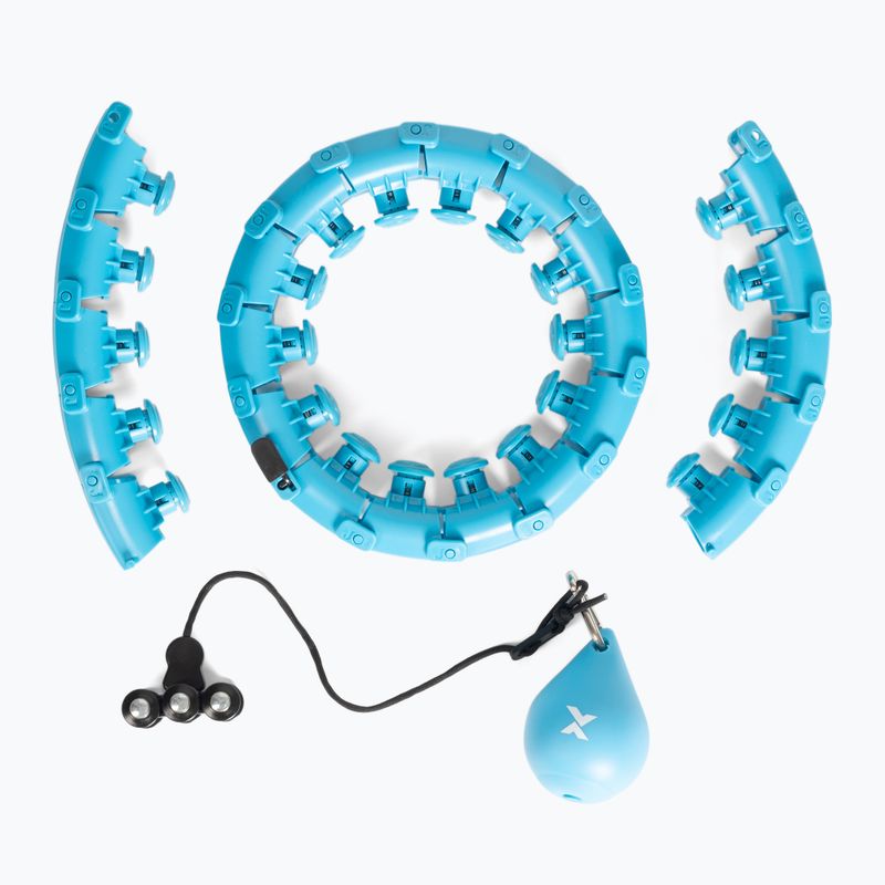 Hula hop XTREXO so závažím TXO-B4Z036-GN modrá 3