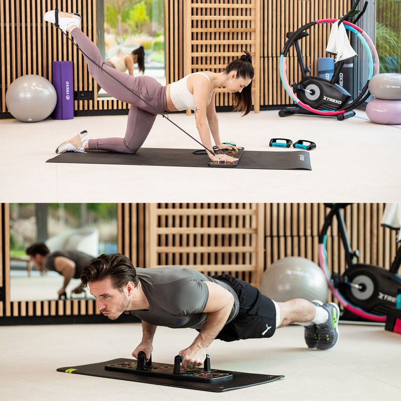 Multifunkčná plošina s rukoväťami a expandérom XTREXO skladacia TXO-B4Z045-BK čierna 6