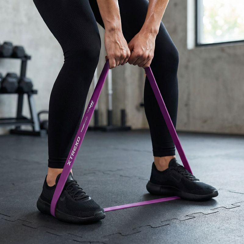 XTREXO rehabilitačná páska TXO-B4Z070-VT 5-9 kg fialová 3