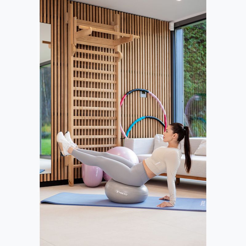 XTREXO Donut Gymball TXO-B4Z073-GY 50 cm sivá 3