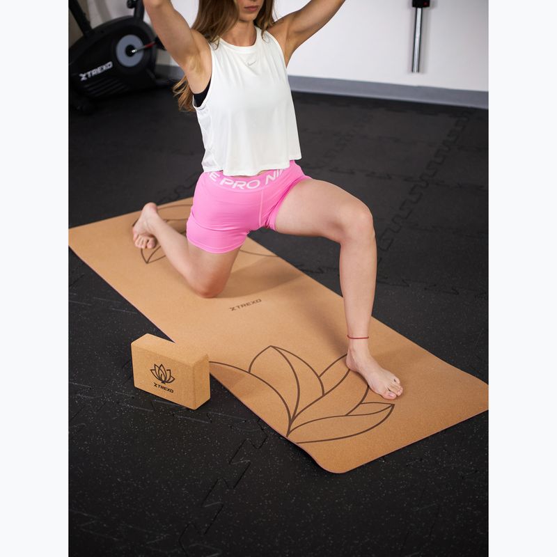 Korková podložka na jogu XTREXO TXO-B4Z083-NC 6 mm prírodná 8