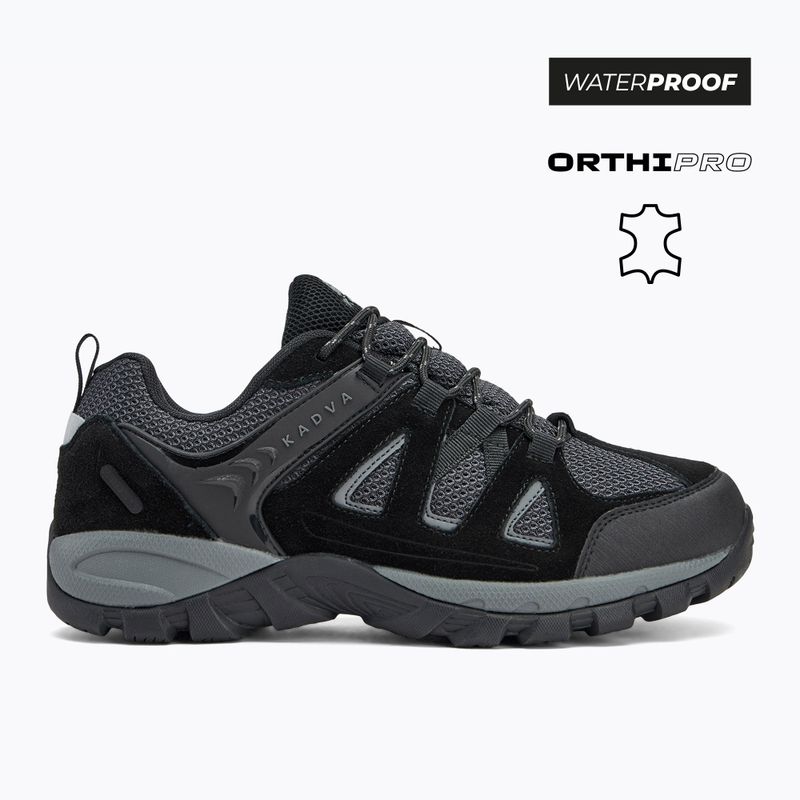 Pánske trekingové topánky KADVA Traver Low WaterProof čierne 4