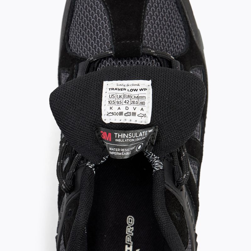 Pánske trekingové topánky KADVA Traver Low WaterProof čierne 12