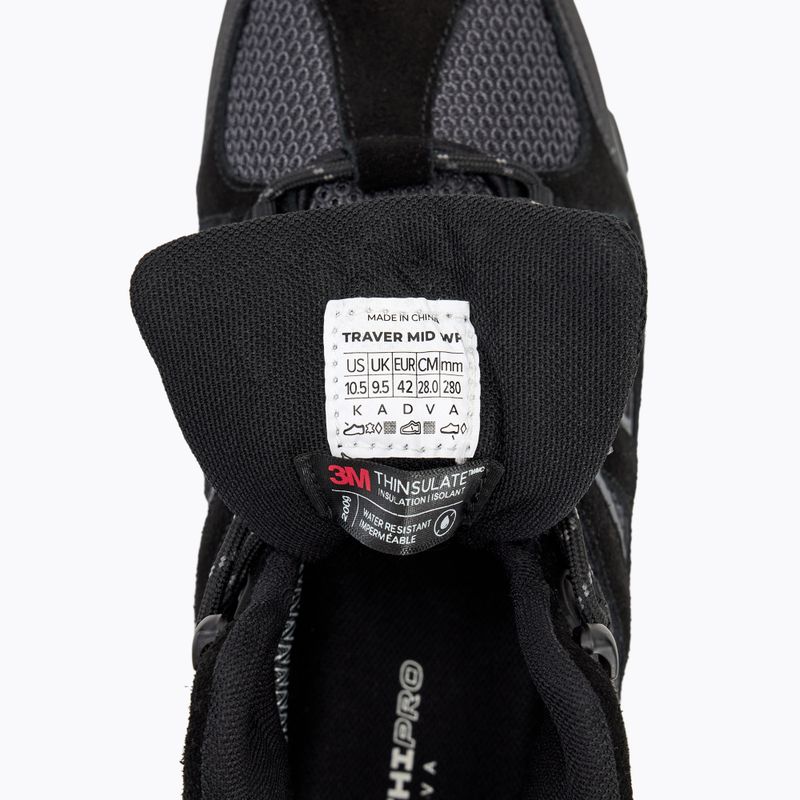 Pánske trekingové topánky KADVA Traver Mid WaterProof čierne 11