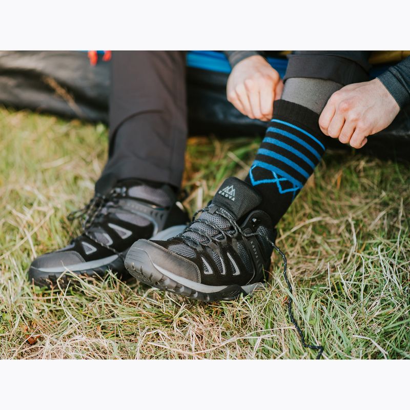 Pánske trekingové topánky KADVA Traver Mid WaterProof čierne 14
