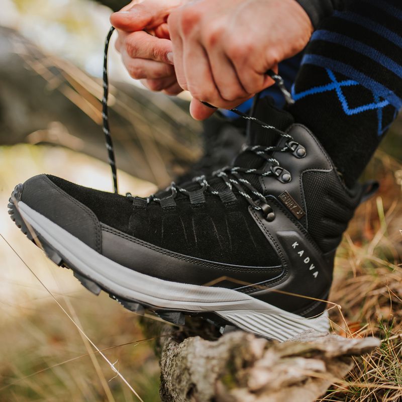 Pánske trekingové topánky KADVA Ascent Mid WaterProof čierne 4