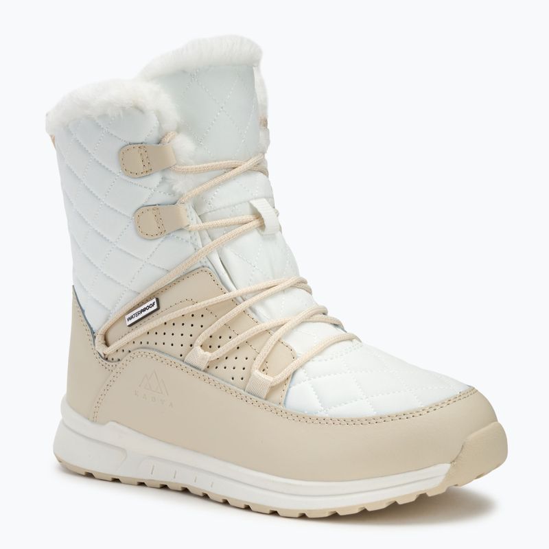 Zateplené dámske snehule KADVA Summit Mid WaterProof 3M Thinsulate biele