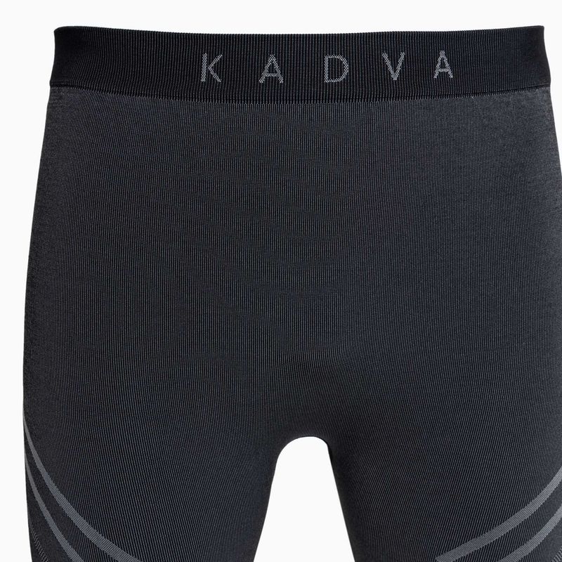 Komplet termoregulačnej pánskej bielizne KADVA Streif Set bezšvový čierny 22