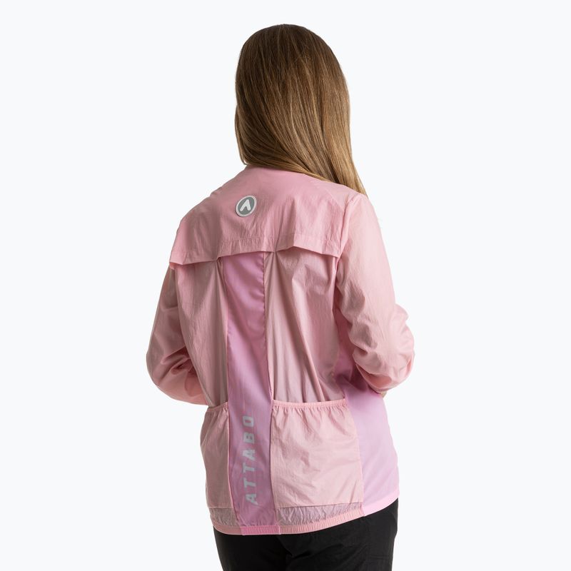 Dámska cyklistická bunda ATTABO Cahayo Jacket Windproof pink 2