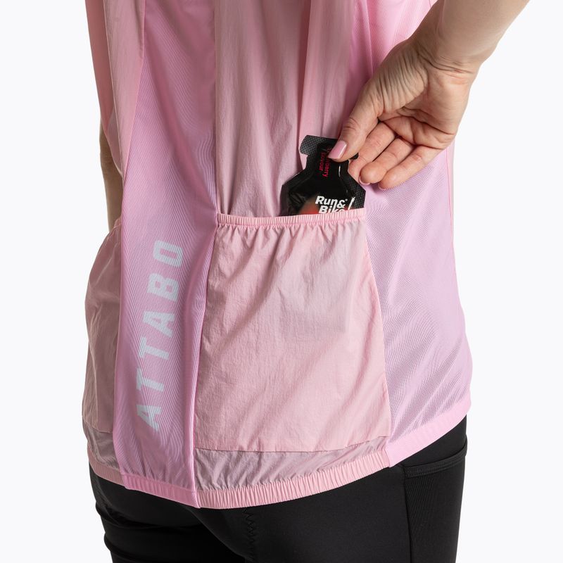 Dámska cyklistická vesta ATTABO Cahayo Vest Windproof pink 5