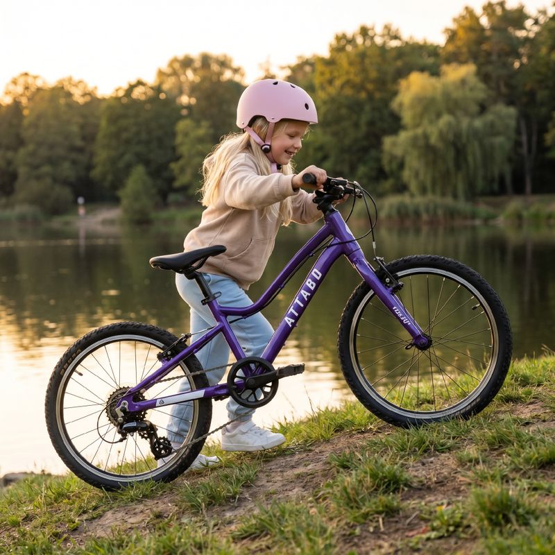 Detský bicykel ATTABO EASE 20" fialový 5