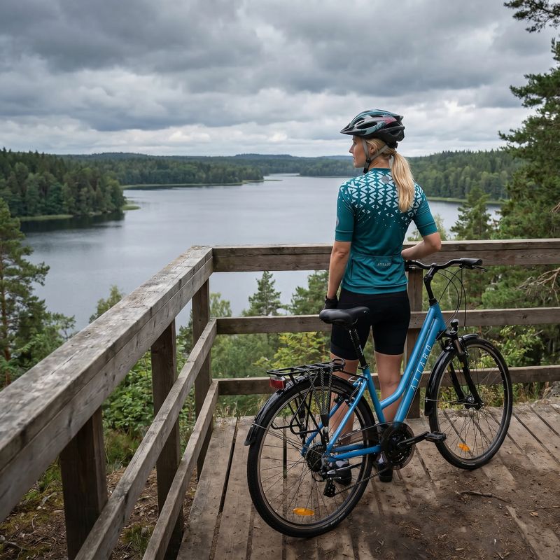 Dámsky trekingový bicykel ATTABO Trekking 17" modrý 6