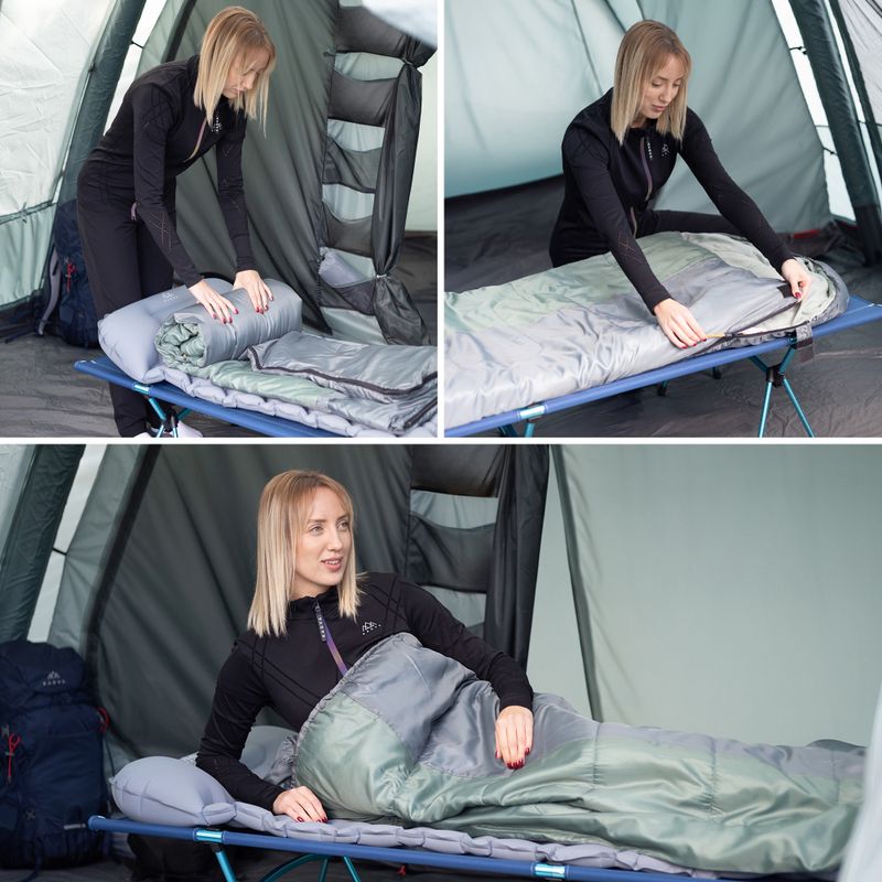 Spací vak KADVA Dorma L ľavý zelený 6