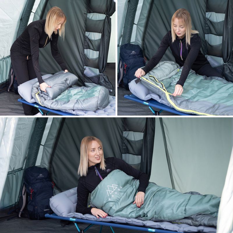 Spací vak KADVA Faran R pravý zelený 5