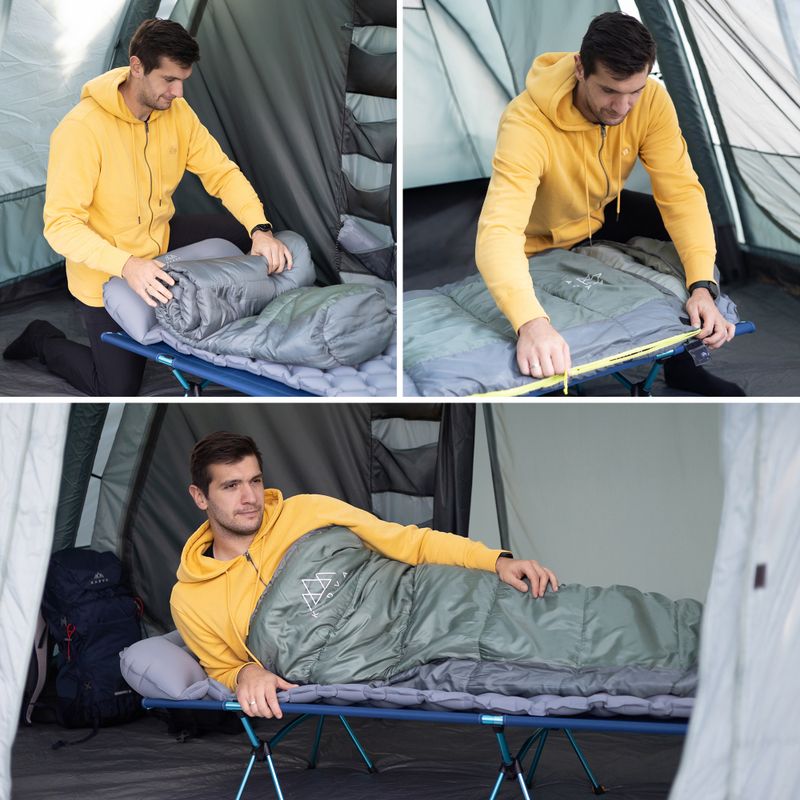 Spací vak KADVA Faran L ľavý zelený 5