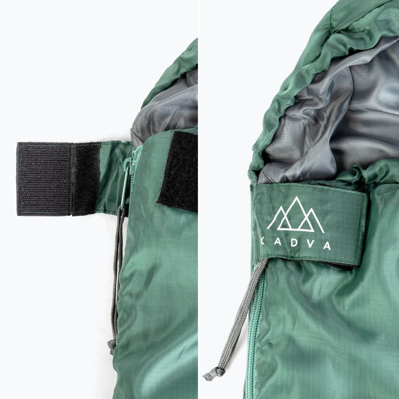 Spací vak KADVA Mumio R pravý zelený 9