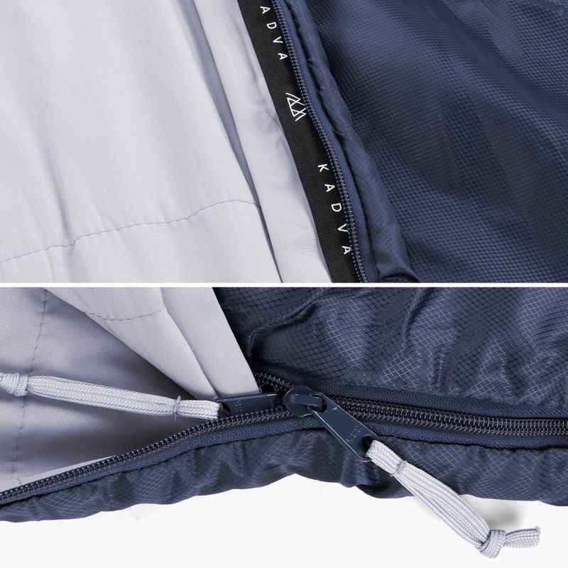 Spací vak KADVA Light 600 R pravý tmavomodrý 8