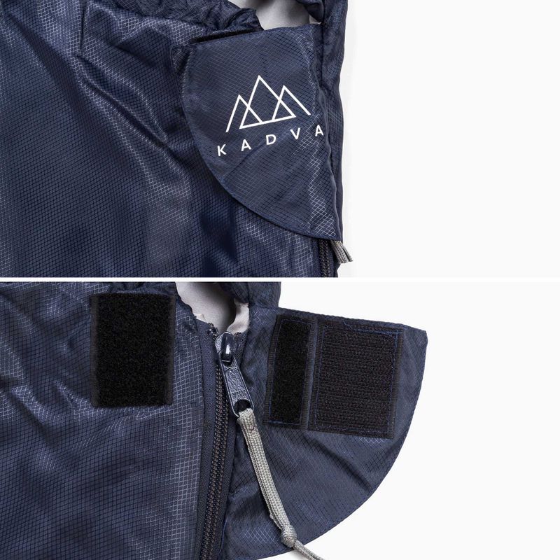 Spací vak KADVA Light 600 L ľavý sivý 9